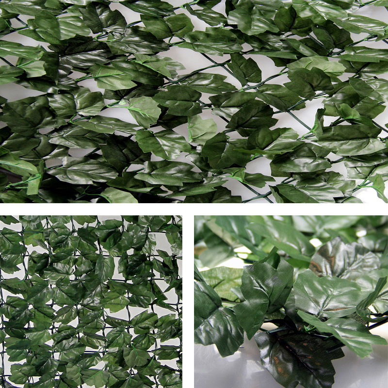 Sunwing Green IVY Leaf Fence Boxwood Artificial Hedge