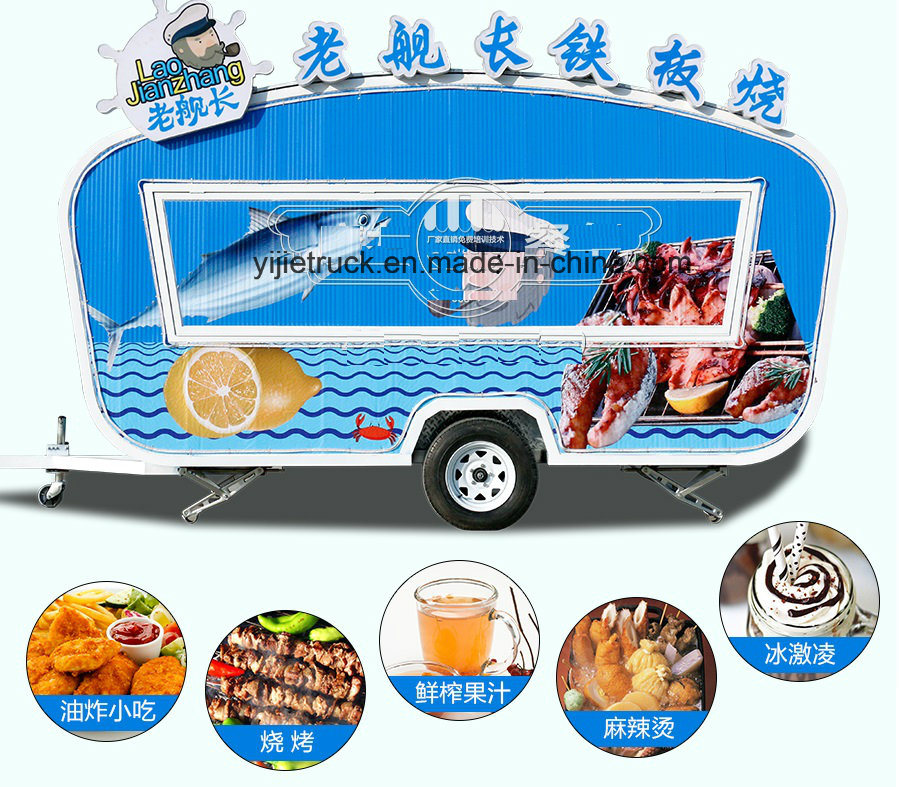 2018 Ce Approved BBQ Mobile Food Trailer with High Quality