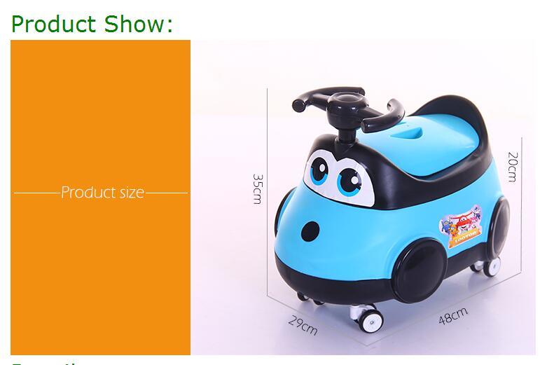China Four Rotating Wheels Baby Potty Baby Training Toilet Chair for Baby Toy Car