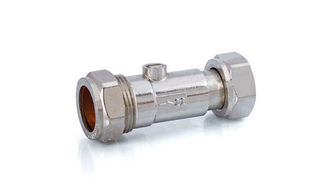 Brass Chrome Plated Double Check Valve (VG-A60202)