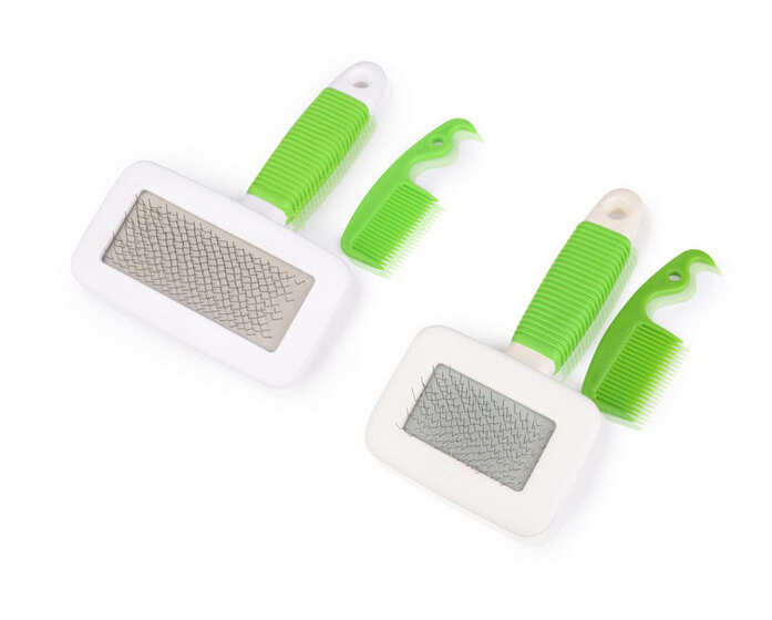 Pet Comb with Plastic Handle and Steel Needle