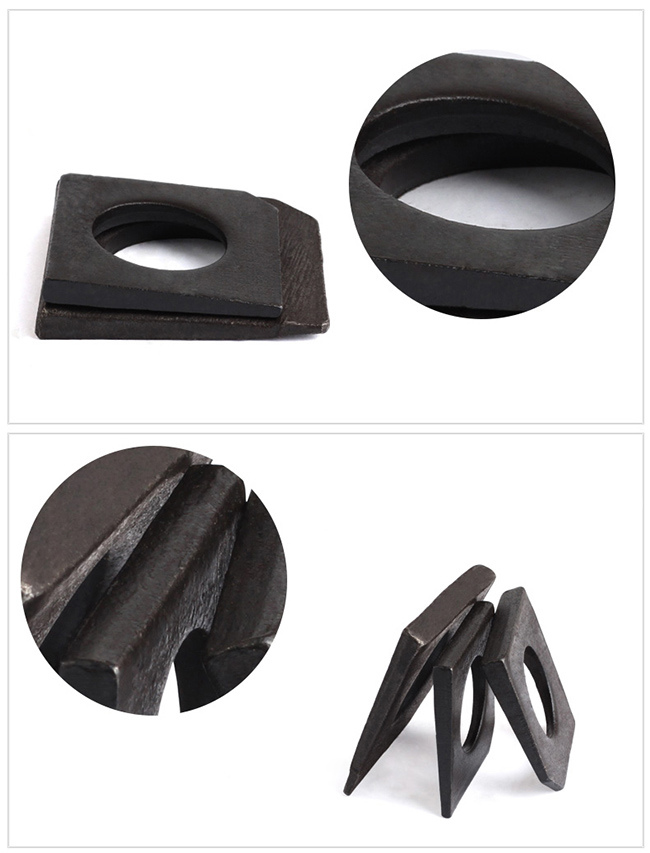 Black Carbon Steel Square Taper Washer