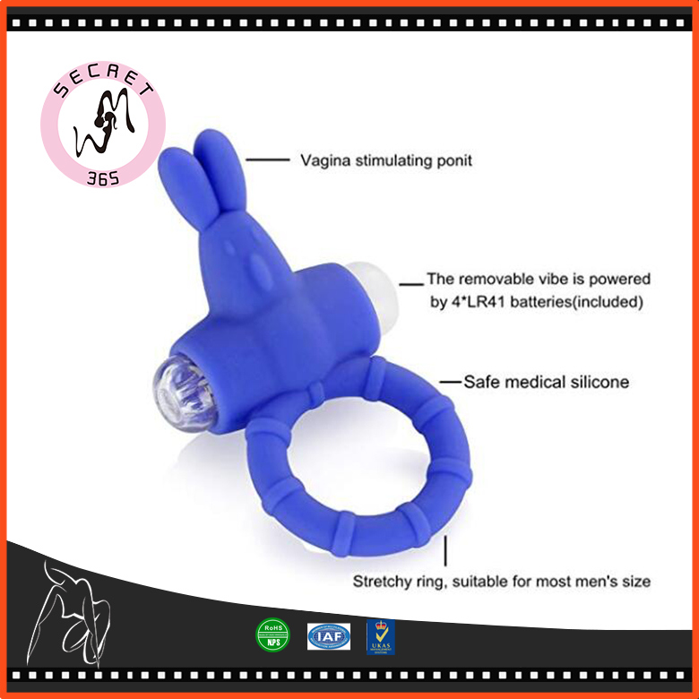 Mini Penis Rings Silicone Rabbit Vibrator Cock Ring Sex Toys for Men/Women