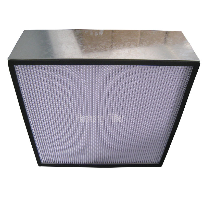 Aluminium Frame Deep Pleat Air Purifier HEPA Filter H13/H14