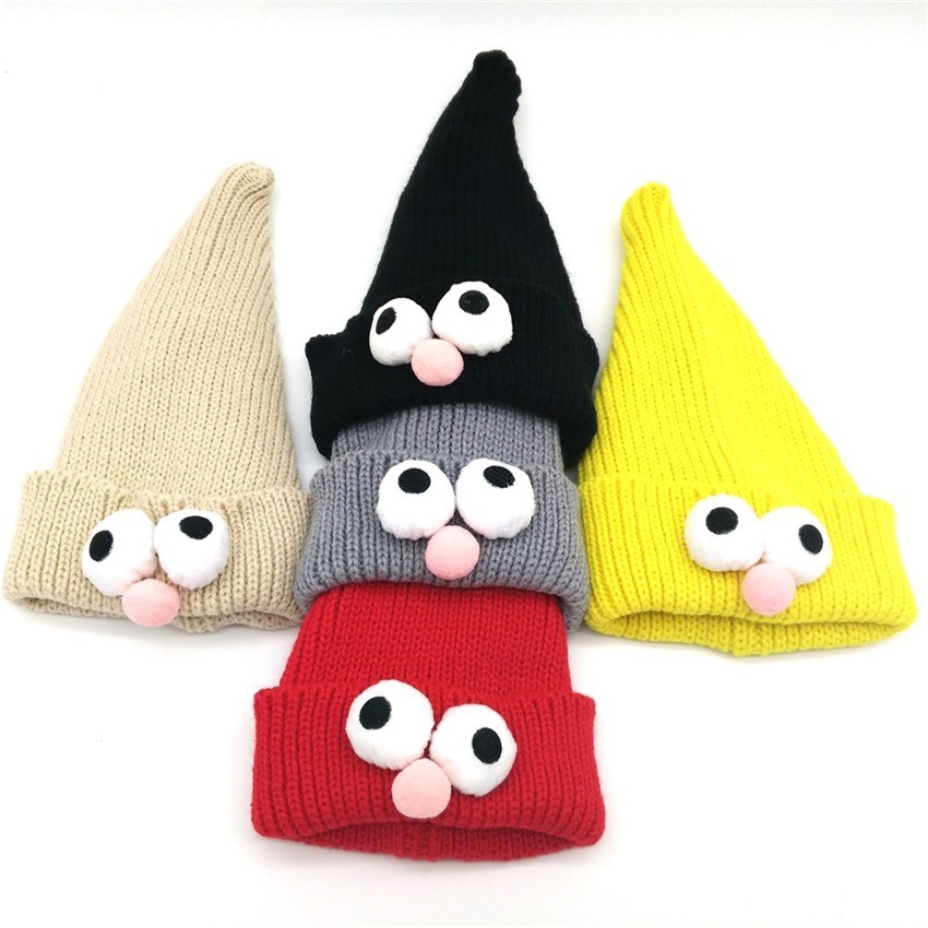 Funny Smile Face Kid Knit Hat Beanie for Sale