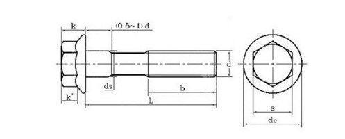 ANSI/ASTM Stainless Steel 304 Hexagon Head Flange Bolt