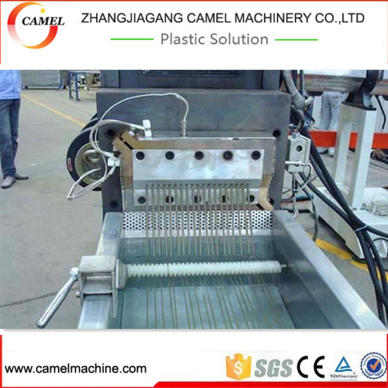 PE PP Film Flakes Plastic Side Screw Granulating Machine