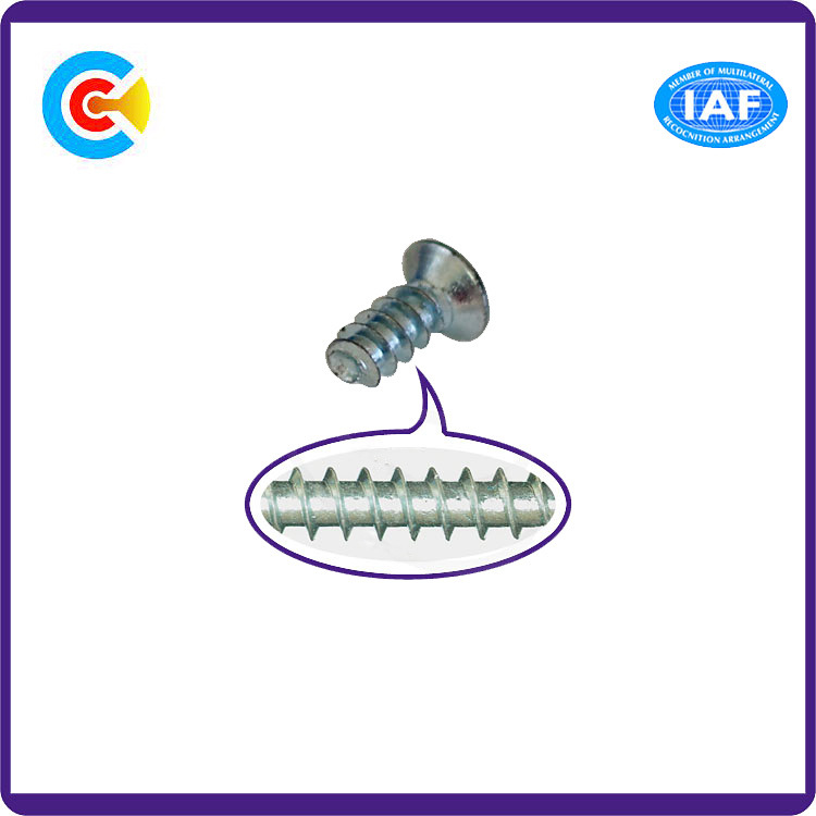 Carbon Steel4.8/8.8/10.9 Fastener Flower Countersunk Head Self-Tapping Screws for Kitchen/Cabinet/Furniture