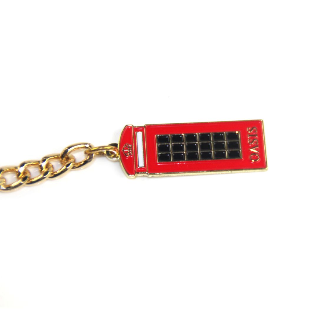 Top Promotional Cheap Custom Soft Enamel Gold Metal Keychain