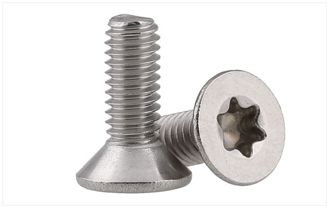 Ss304 Six Lobe Flat Head Socket Cap Machine Screw