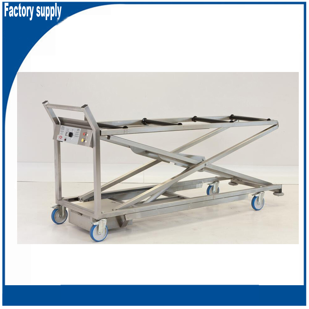 Mslmc04 Hospital Mortuary Equipment, Stainless Steel Corpse Lifter Mortuary Trolley