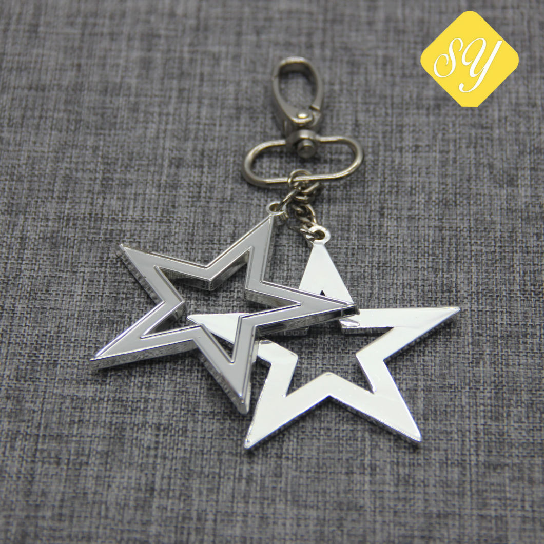 Custom Promotional Cheap Doll House Anchor Stars Logo Keychain