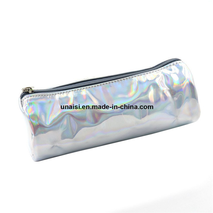 Hologram Laser PU Leather Pen Toiletry Makeup Cosmetic Bag