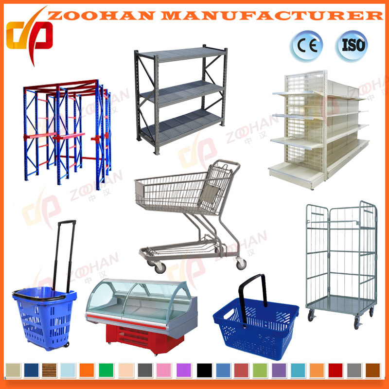 High Quality Asian Style Handing Supermarket Shoppong Trolley (ZHt231)