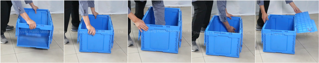 Wholesale Plastic Foldable Turnover Box Collapsible Storage Box Folding Container
