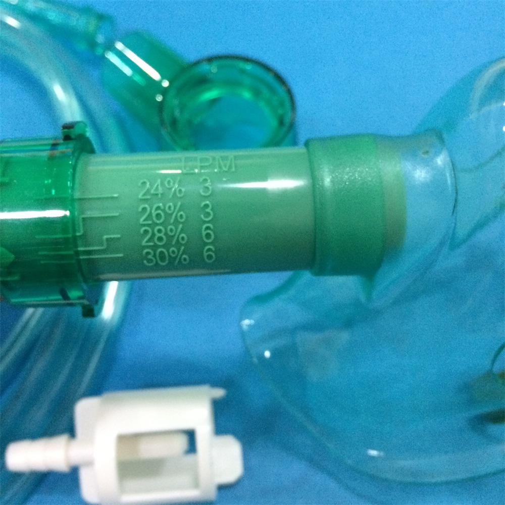 Adjustable Venturi Mask Multi-Vent Mask with Two Diluters