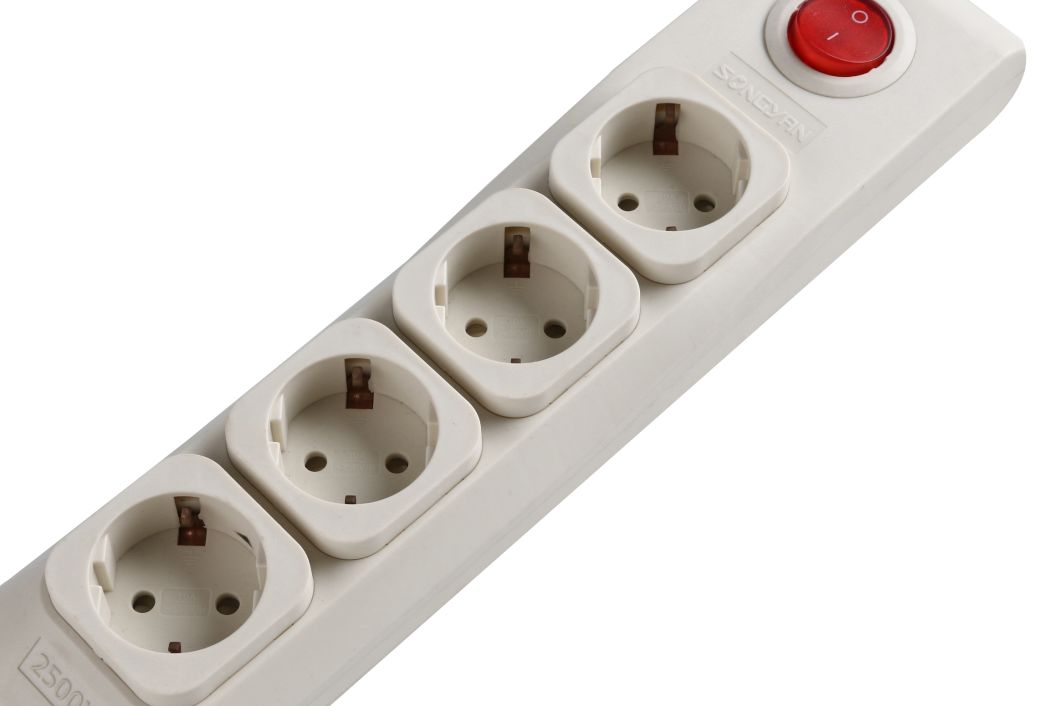 Smart Switch Multiple Extension Socket Surge Protector Power Strip (LX4I)