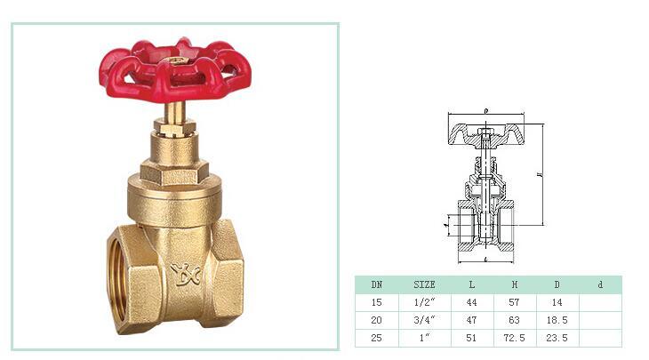 Solar Water Heater Gate Valve