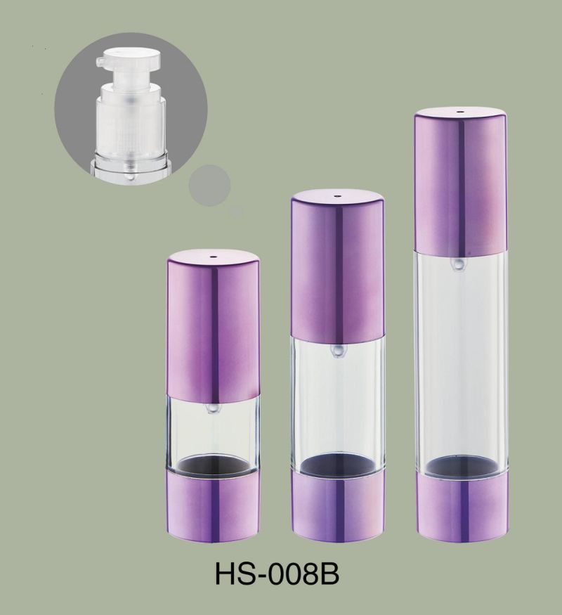 Purple 33mm Airless Spray Bottle with Lotion Pump