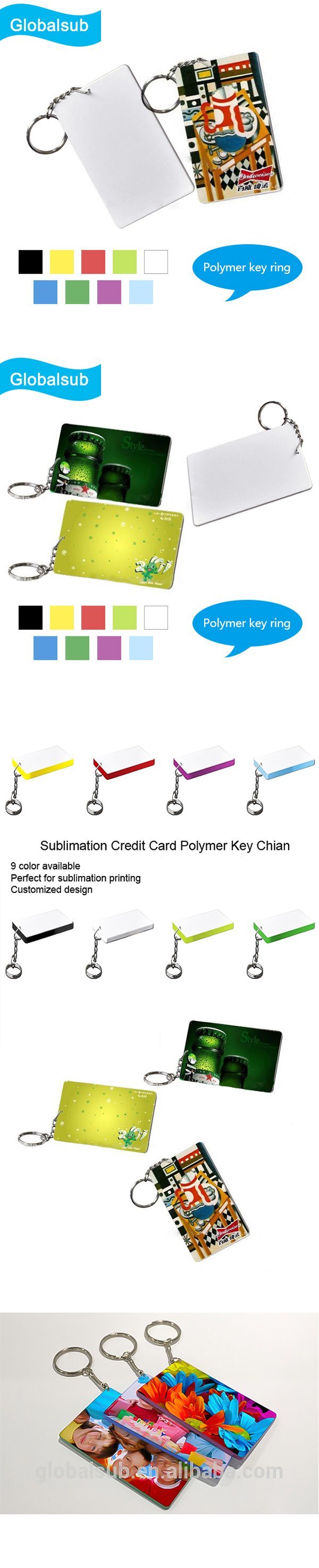 Promotional Sublimation Polymer Keychain for Gifts