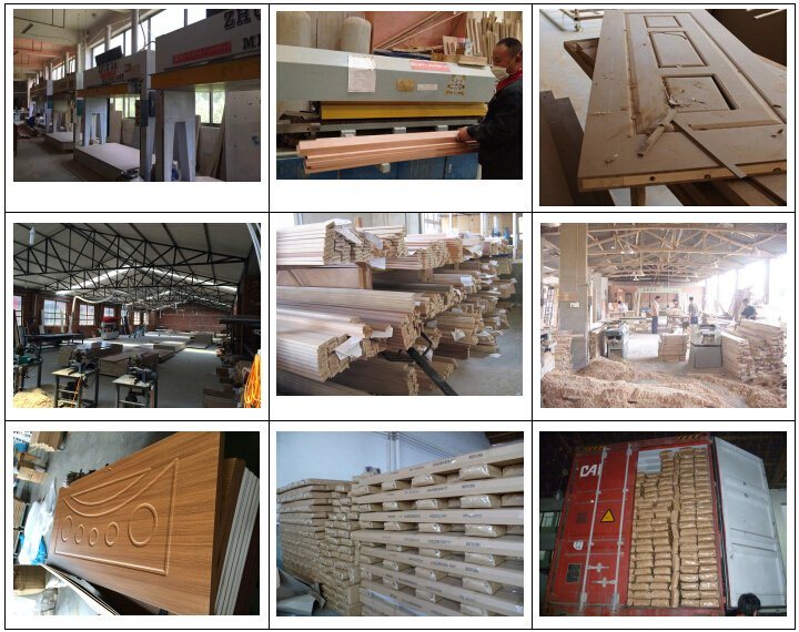 Economical Interior Wooden Rounded MDF PVC Door (EI-P057)