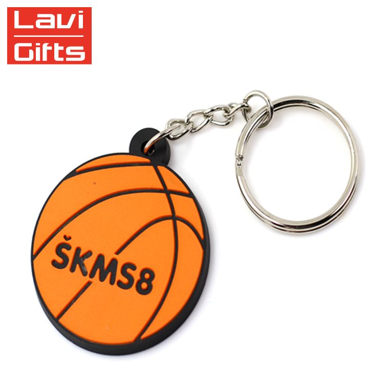 Personalized PVC Keyring Maker Custom Football Keychain