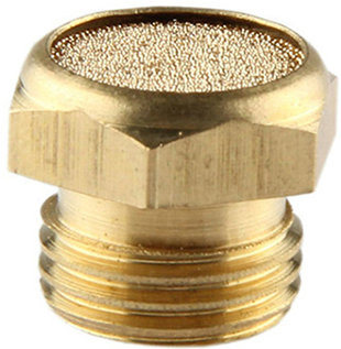 Xhnotion Yellow Brass Flat Muffler with 3/4'' Bsp Thread