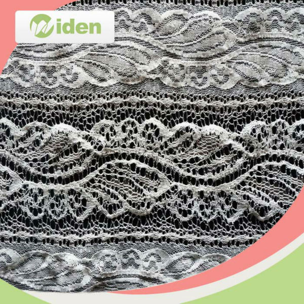 Dyeable Cloth Fabric Sequin Warp Knitting Nylon Lace Fabric