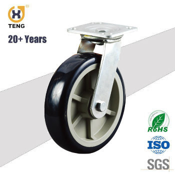 Durable 8 Inch Swivel Polyurethane Caster, Heavy Duty Caster