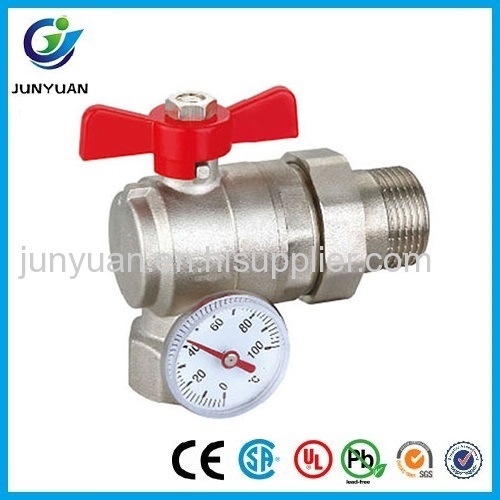 Brass Pipe Union Ball Valve (ANGLE & WITH TEMPERATURE)