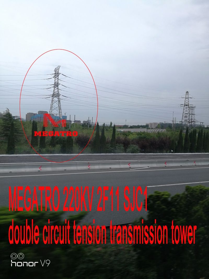 Megatro 220kv 2f11 Sjc1 Double Circuit Tension Transmission Tower