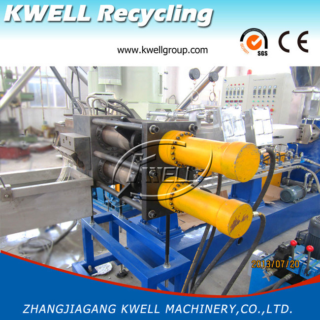 Pet Bottles Flake Pelletizing Line/Parrallel Co-Rotating Twin Screw Extruder Machine