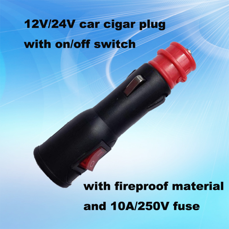 The Latest European Model Car Cigarette Lighter Power with Switch