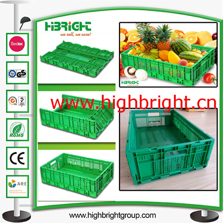 Plastic Transportation Logistic Crates for Supermarket Fresh Vegetables and Fruits