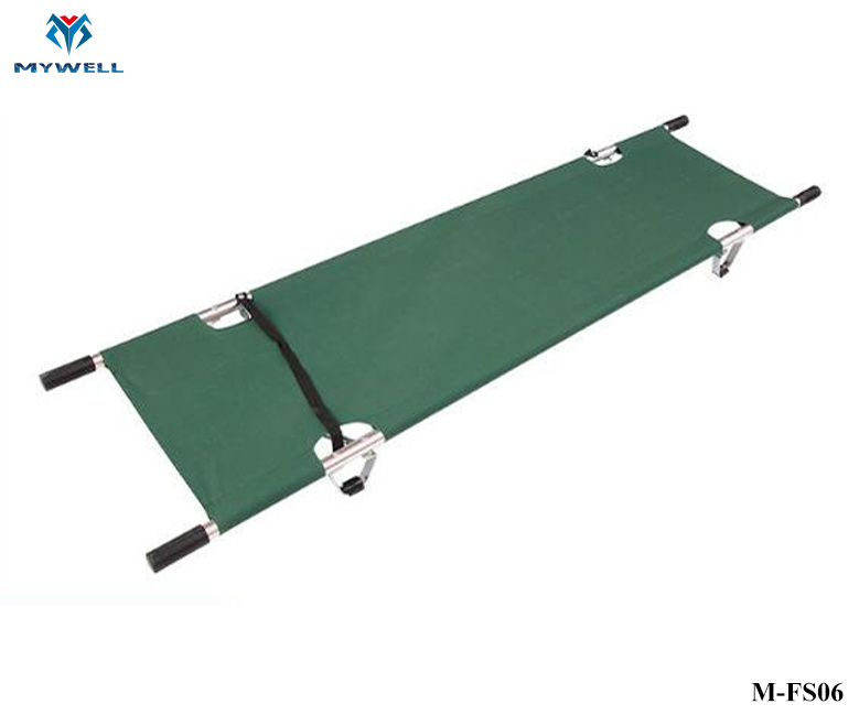 M-Fs06 Medical Portable Folding Manual Emergency Hosptial Stretcher