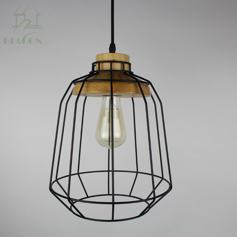 Vintage Metal Cage Pendant Lamp