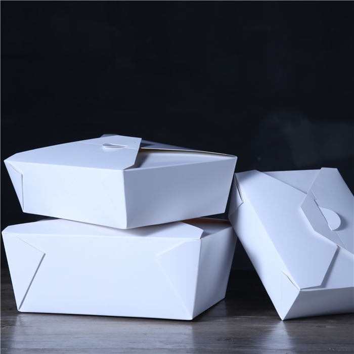 White Lunch Take Away Box for Fast Food