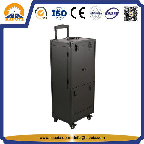 Aluminum Hairdressing Case with Brush Holder & Drawers (HB-3167)