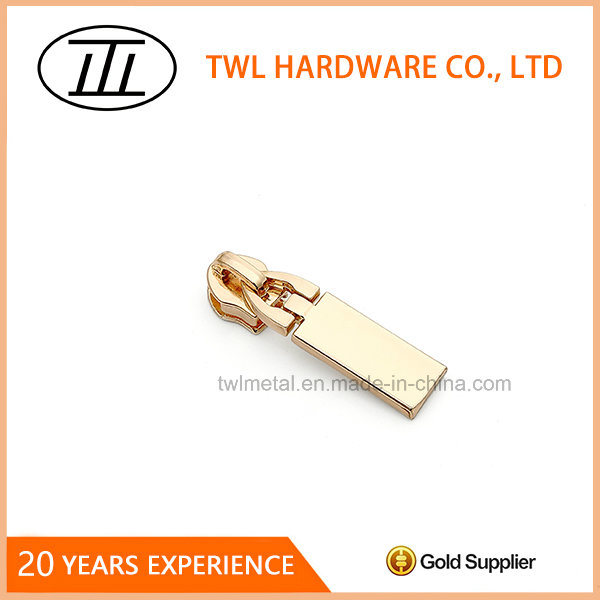 Light Gold Alloy Zipper Slider Replacement