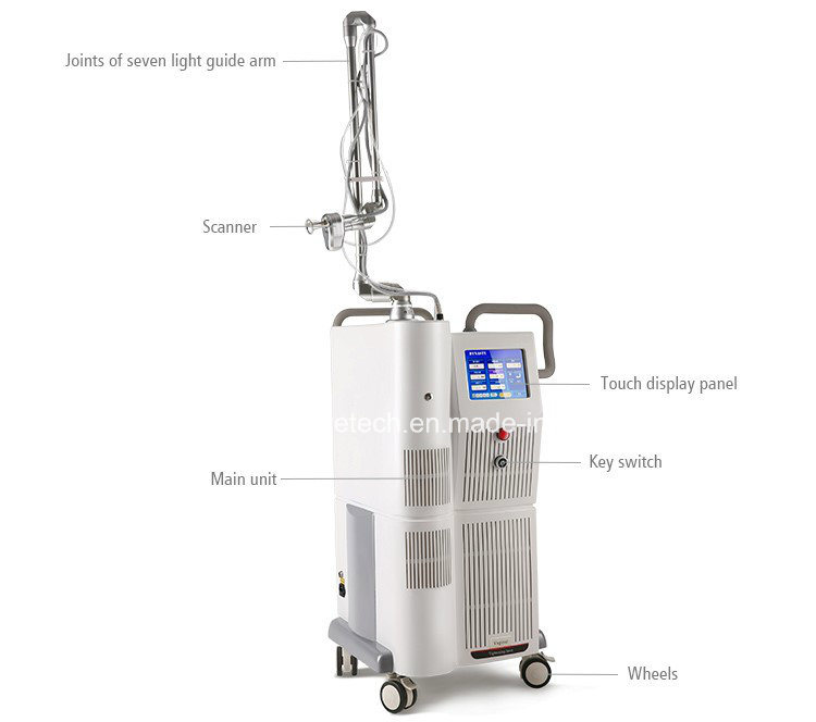 Newest Medical Fractional CO2 Laser for Wrinkles Skin Rejuvenation Ce