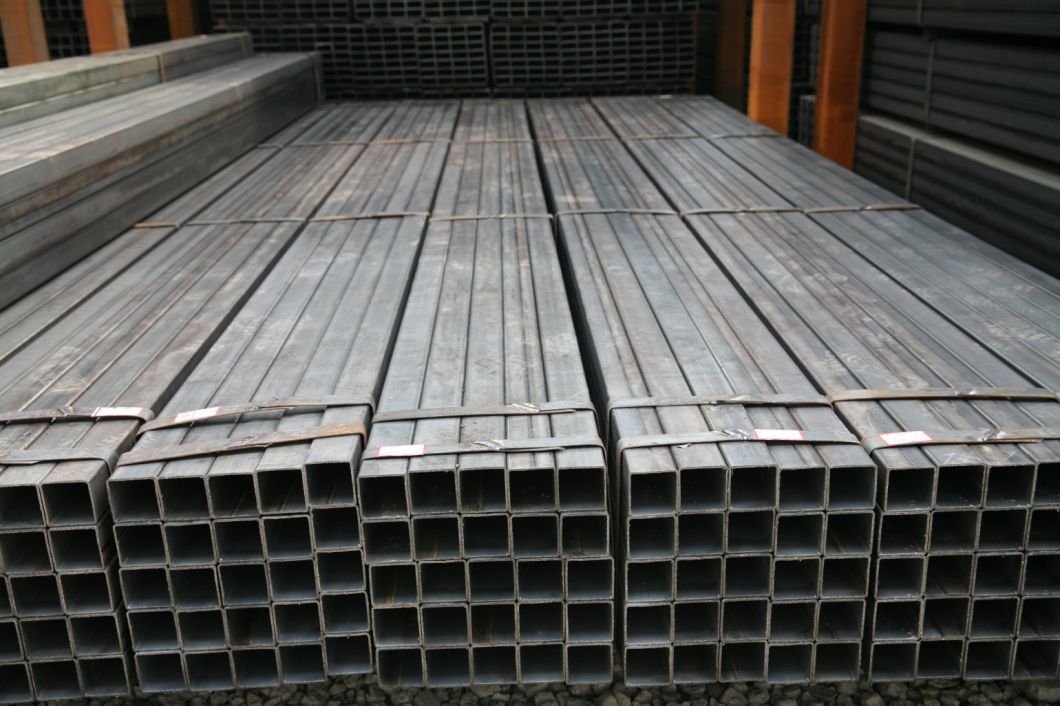 Black Square Hollow Section / Welded Square Rectangular Steel Pipes /Tubes for Africa Markets