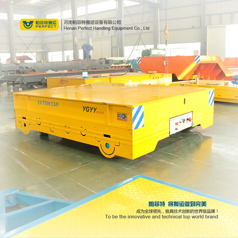 Electric Handling Flat Trolley Heavy Loads Carrier