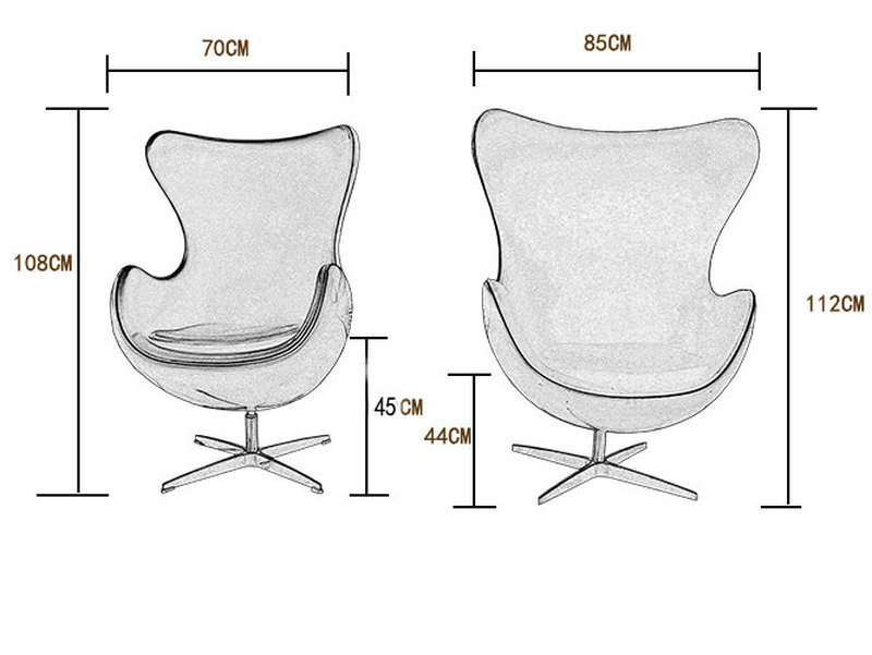 Creative Egg Chair Bar Hotel Club Personality Swivel Chair (207)