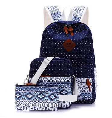 Wholesale Canvas Fashion Bag Shopping Shoulder Backpack School Bag (XB1146)