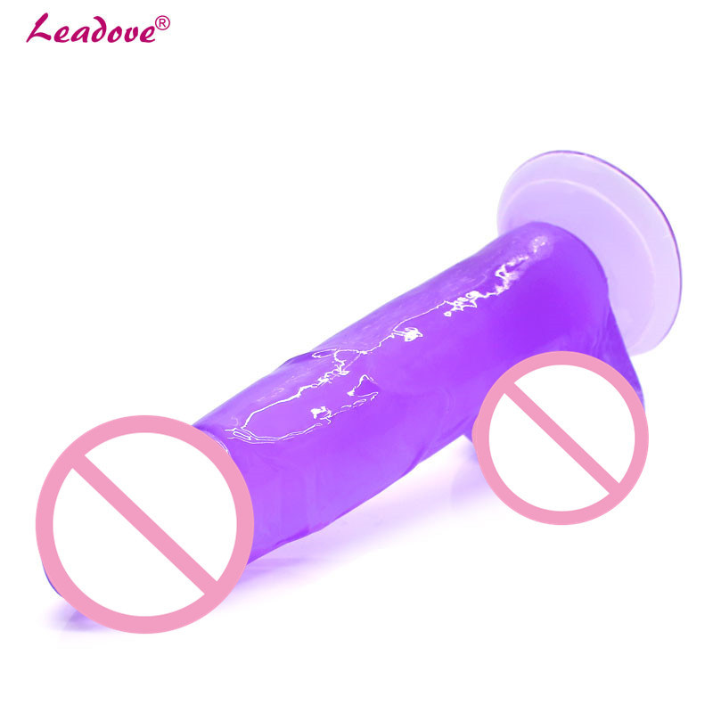 7.2 Inch Realistic Penis Sex Toys for Woman Jelly Real Dick Suction Cup Dildo Adult Sex Products Yj0088