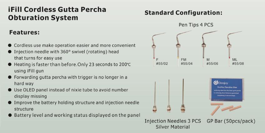 Denjoy I Fill Cordless Gutta Percha Obturation System