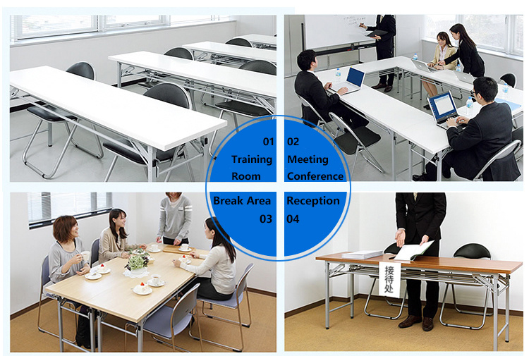 Library Furniture Foldable Reading Table for Meeting Room on Sale