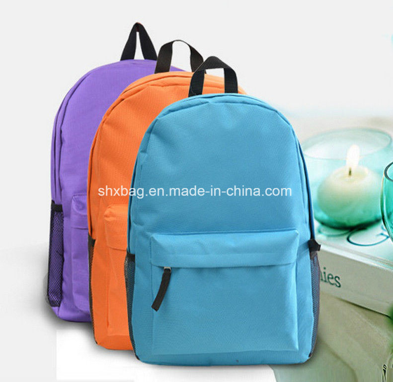 Fashionable Promotional Unisex School Canvas Backpack Travel Rucksack School Bag Bags Bookbags