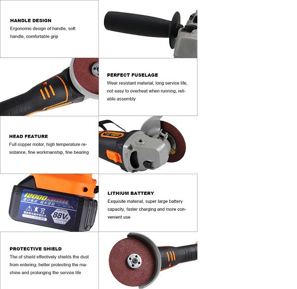 Af AG115600 High Quality Portable Electric Mini Angle Grinder