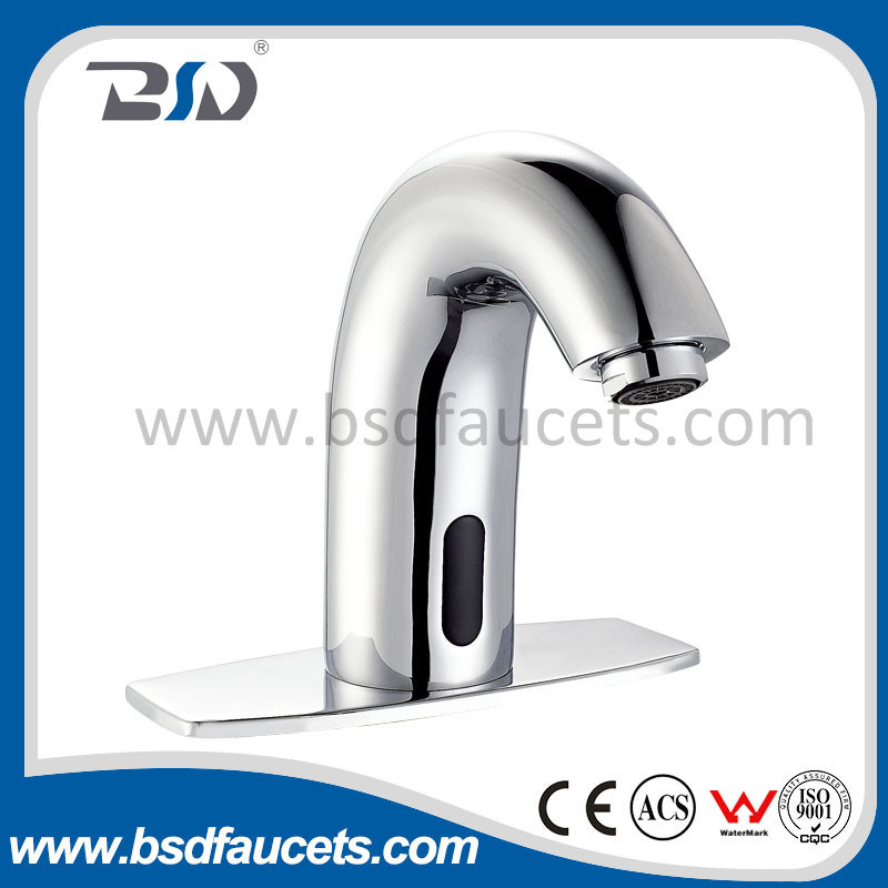 Chrome Sensor Electronic Hand Washing Faucet Automatic Brass Basin Faucet